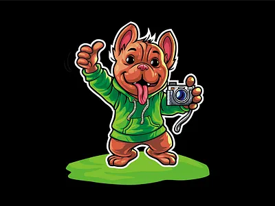 Bulldog-hyu camcomp design gaming illustration logo vector