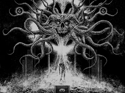 Perversion and Insanity character cover art dark art dark artist dark theme demon digital art digital illustration lovecraft macabre art monster nestor avalos art