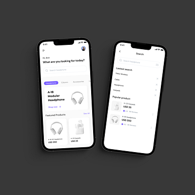 E-com app design ui ux