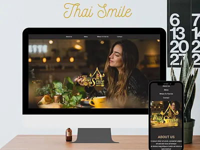 Thailand restaurant landing page design landing page ui ux web web design website
