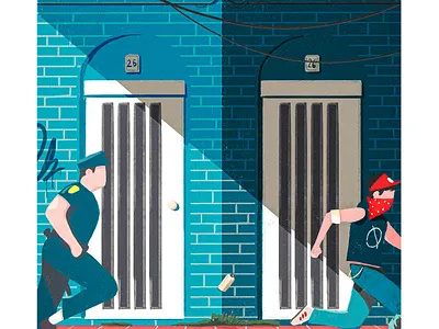 The eternal battle action bold chase color color palette colorful contemporary digital painting fun graffiti illustration movies street urban