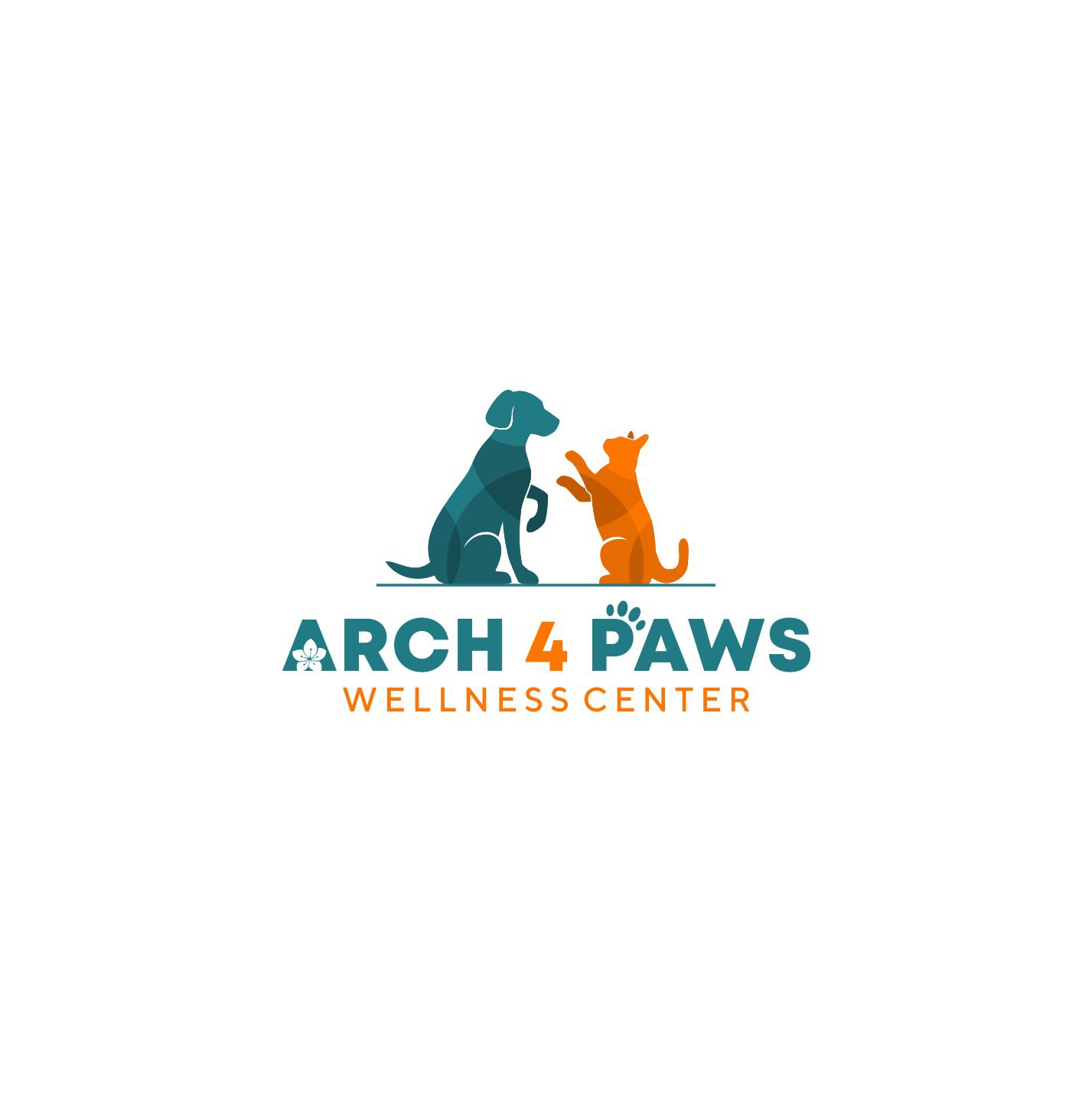 Dog and Cat Modern Logo Design - Syeda Saleha abstract logo animal logo app logo brand identity branding cat logo corporate logo dog and cat logo dog logo doggy dogs logo logo art logo folio logos minimal logo modern dog cat logo pet care services logo pet logo pet shop logo design