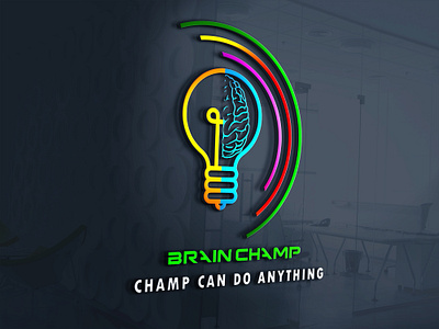 Brainchamp (Technical Study Centre) branding graphic design illustration logo logo design mockup study