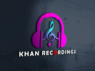 Recording Studio Logo branding graphic design logo recording logo studio logo ui