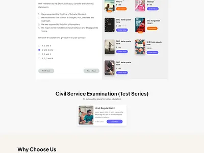 Online Legal/Civil services Edtech Startup Website adobexd edtech figma legaltech onlineclassesui onlinecoaching ui uiux webdesign