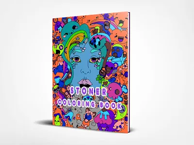 Adult Coloring Book Cover adobe photoshop adult coloring book book cover children coloring book design ebook flyers graphic design illustration logo