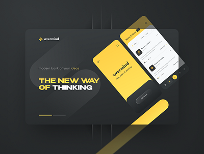 Overmind — Idea Bank app design typography ui