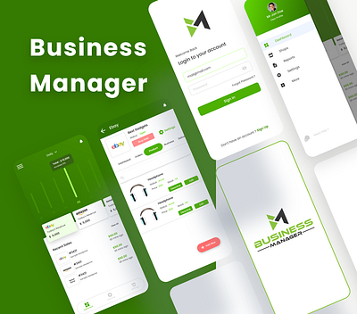 Business Manager App UI android app app design ui user interface ux