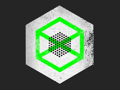 Hexagonal Textures craft digital dots fluorescent geometric grid halftones hexagons ink print resources screen vector