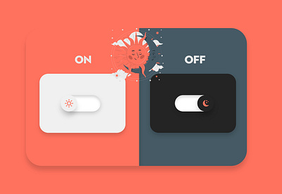 On Off Switch app dailyui design illustration logo ui ux web