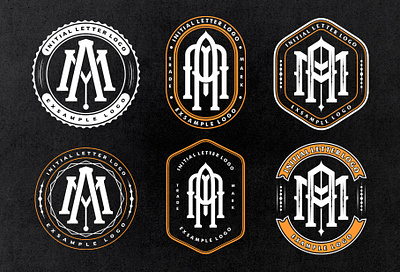 monogram logo design design graphic design lettering logo monogram retro vintage