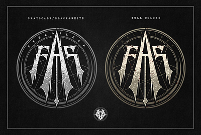 monogram logo death metal death core dark horror bandlogo dark death core logo death metal logo design graphic design horror logo monogram