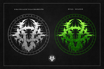 monogram logo death metal death core dark horror dark death core logo death metal logo design graphic design horror logo monogram