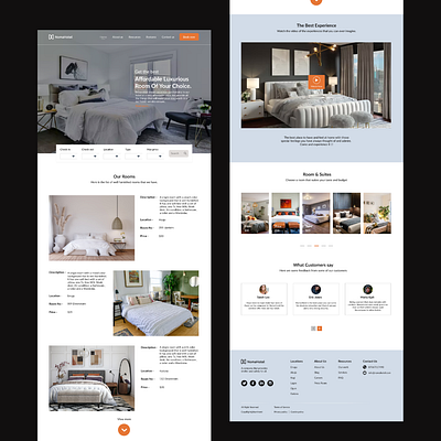 Landing page for a hotel creativity design hotel landingpage productive rooms uidesign uiuxdesign uxdesign