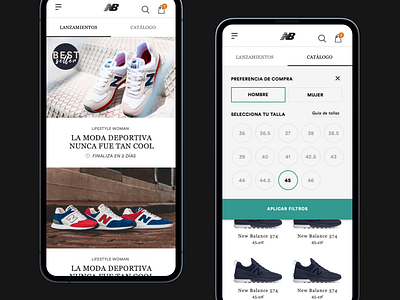 New Balance App ecommerce new balance