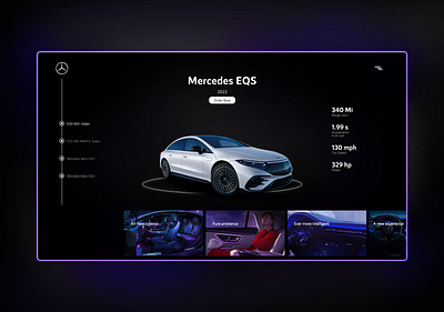 Mercedes Hero Concept 2021 branding copywriting graphic design hero landing page ui ux website design