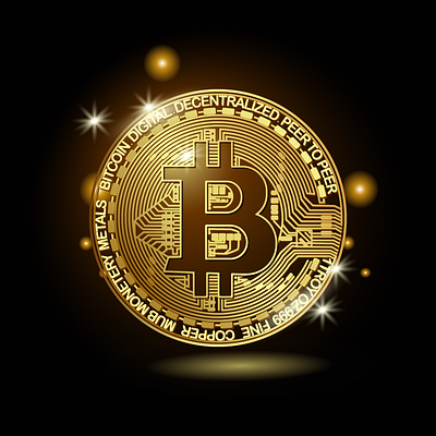 Bitcoin adobe illustrator bitcoin busness crypto currency gold golden icon illustration money vector