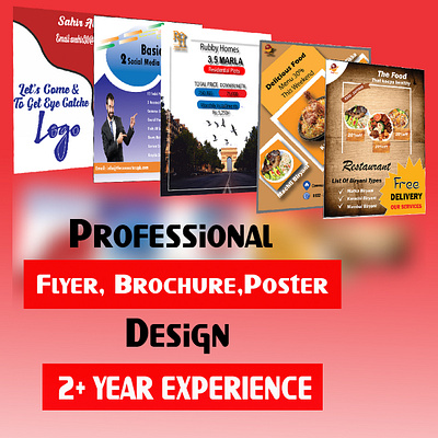 FlyerBrochure&PosterCatalog design flyer graphic design illustration logo ux vector