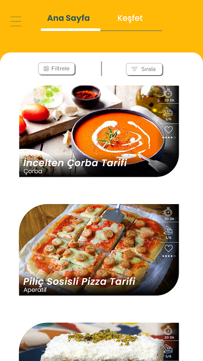 Recipe App app design flutter recipe soup