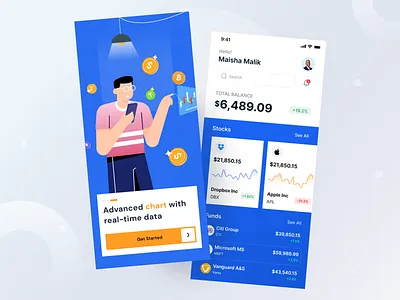 Financial App UI 🏦 app app design app ui application application design concept concept app design finance finances financial financial analysis financial app fintech app mobile mobile app mobile ui ui user interface ux