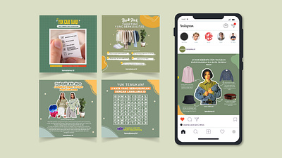 feed instagram design for clothing line business account app branding design illustration typography