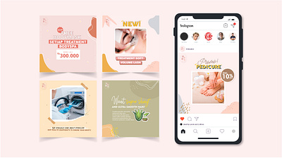 feed instagram for your busineess account branding design instagram feed vector