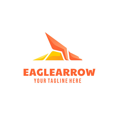 EAGLE AND ARROW LOGO ILLUSTRATION arrow brand branding company design graphic design icon illustration logo target vector