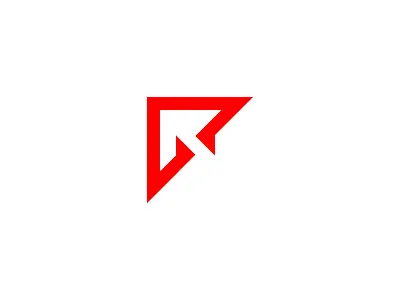 GR, bR & R arrow icon branding graphic design logo