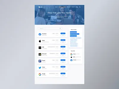 Job Listing – List design job job listing – list ui ux web website