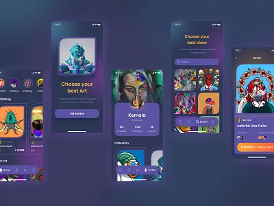 NFT Mobile app UI/UX design crypto landing crypto nft mobile crypto ui crypto ux crypto wallet mobile ui nft crypto nft landing nft landing page nft ui nft ui ux uft crypto ux ui design ux design ux nft