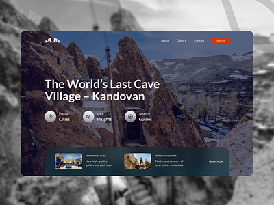 Travel Landing Page design graphic design idea landing page tour travel ui uidesign uiux user interface webdesign website