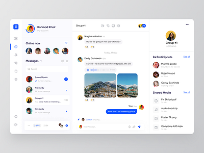 Zush - Dashboard Exploration 💬 chat chatting clean comments creative dashboard dashboard app dashboard design design desktop graphic design interface media minimal modern product design ui ui design ux ux design