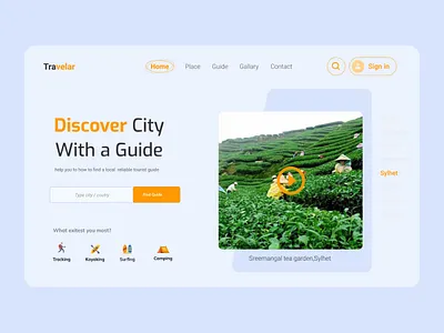 Travel guide ui website 2021 app ui clean clean ui design designer guide guide finding minimalist travel web travel web ui trend ui ui design uidesign uxalam uxui web web ui website
