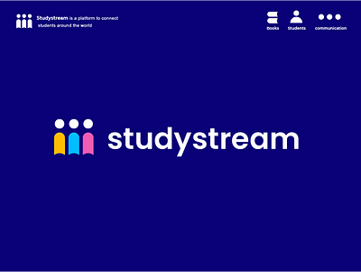 studystrem concept B book clever creative design education learn logo minimal school simple student students study