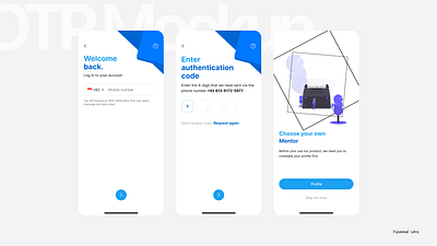 OTP Mockup UI Design V.2 app design graphic design mockup ui ux ux design ux designer ux resarch