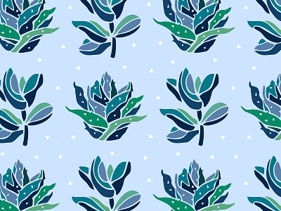 Succulents design fabric graphic design illustration nature pattern succulent