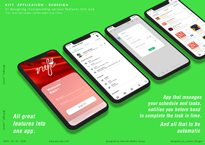 Nift student application redesign ui