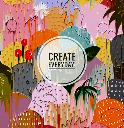 Create everyday! app branding design homepage ui illustration logo ui ux vector web