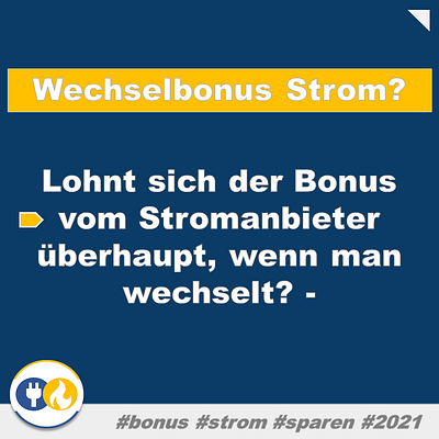 Häufiger Stromanbieterwechsel kann sich lohnen! design logo