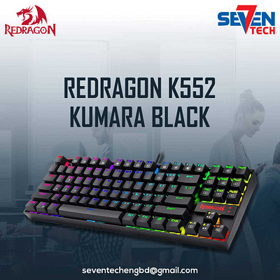 Redragon Keyboard Social Media Design agency awesome branding business gaming graphic design illustration keyboard post redragon seventec social