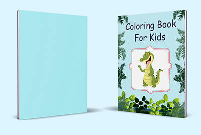 Simple Kids Coloring Book Cover Design book cover children book design coloring book cover design design graphic design illustration instagram post instagram post design kids book cover