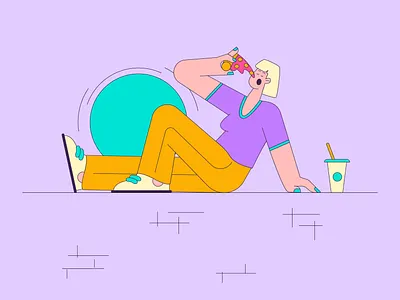 Pizza 🍕 2d art adobe illustrator behance branding character character design character illustration design dribbble flat flat character flat design freelancer illustrator girl character illustration illustrator pizza illustration pizza vector procreate vector