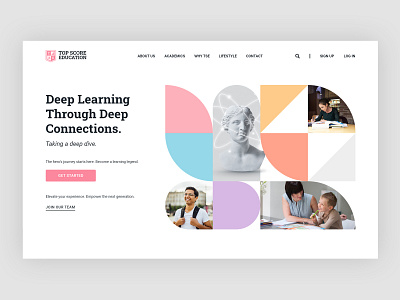 Top Score Education academic branding design education graduation high school identity learning logo school student teacher tutoring university website wordpress