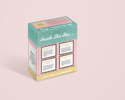 Box of Chocolates Flavored Tea Packaging Design brand new product branding design food packaging graphic design label packaging packaging design product design student work tea tea box