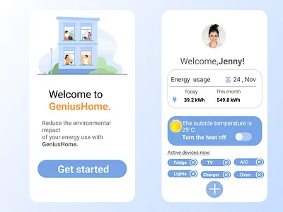DAILY UI 21 daily ui 21 dailyui design figma home monitoring dashboard illustration typography ui ux vector