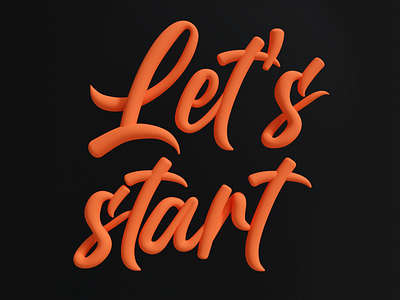 3d lettering 3d design illustration lettering