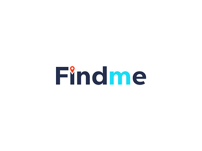 Findme wordmark | Branding branding find location findme found graphic design location location trace locator logo logo design logodesign logomark minimalist searching trace