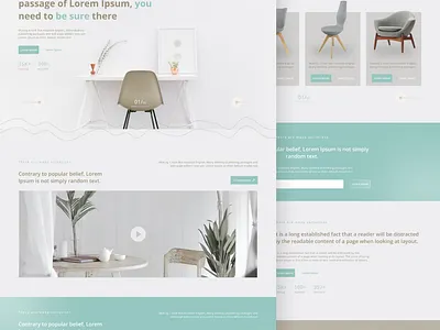 Din.click Chair Shop Web Design company design graphic design interior landing page typography ui ux web design web profile website