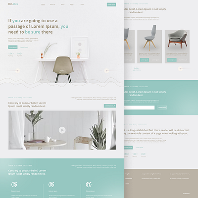 Din.click Chair Shop Web Design company design graphic design interior landing page typography ui ux web design web profile website
