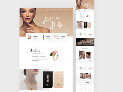 Jewellery brand branding design dribbblers! jewllery landing page modern shop store ui ui ux womens jewellery brand